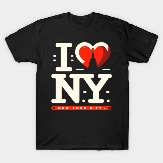 New York T-Shirt by Amharic Avenue